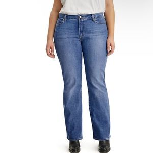 Levi's Women's Boot Cut Jeans in Medium Blue Denim